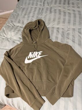 Nike Olive Green Logo Hoodie